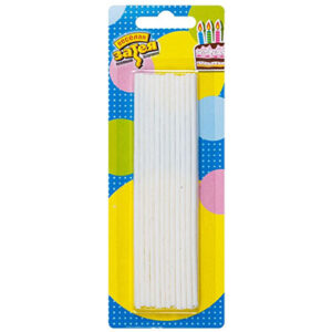 Свічки Білі блиск 13,5см 24шт