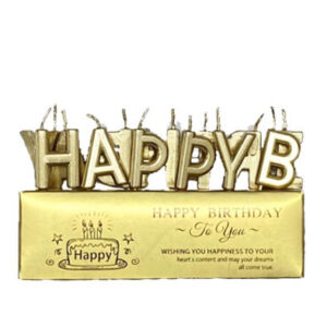 Свічки для торту HB рожеве золото 3см