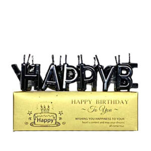 Свічки для торту HB чорні 3см