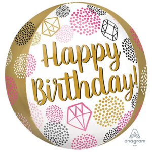 Сфера Happy Birthday Дорогоцінне каміння США An