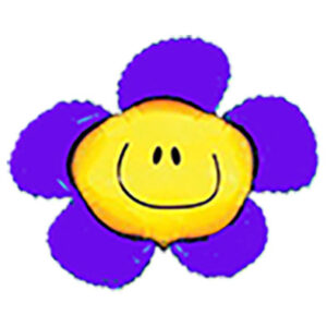 Квіточка велика ромашка фіолетова Fl