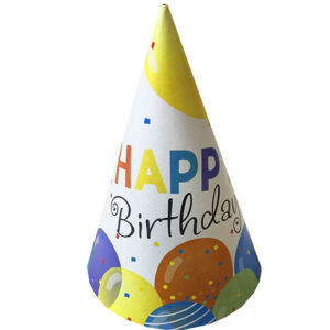 Ковпаки Happy Birthday кульки 6шт