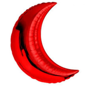 Місяць металік червоний 90см Fl