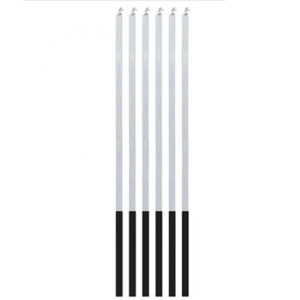 Свічки B&C магічне полум’я  срібні  3x3x150mm 6 шт