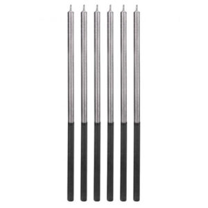 Свічки Platinum срібні вис 14см 6 шт