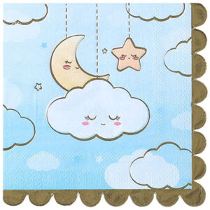 Серветки Дитячі Мрії блакитні 25см 6шт