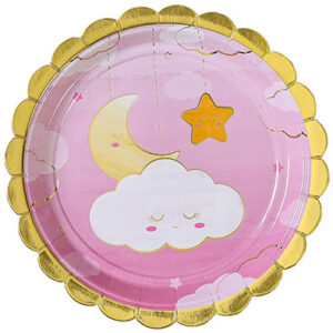 Тарілки Дитячі мрії рожеві 17см 6шт