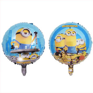 Круг Міньйони на блакитному  двосторонній К