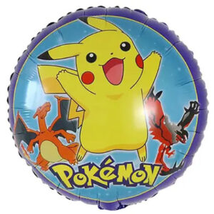 Круг Покемон на синьому фоні К