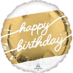 Круг Happy Birthday золоте століття  An