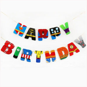 Паперова гірлянда Happy Birthday Супергерой 2,5 м