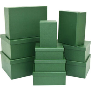 Прямокутні зелені коробки