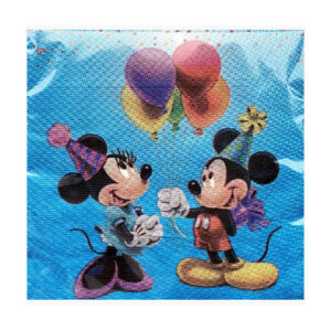 Серветки святкові паперові Міккі і Мінні Маус