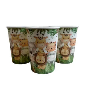 Стаканчики паперові тварини  220мл 10шт