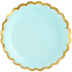 Тарілки паперові м'ятні 18см 6шт PD