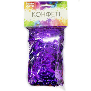 Конфеті мішура фіолетова 100г