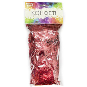 Конфеті мішура червона 100г