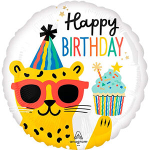 Круг Happy Birthday гепард Вітання від тусовщика США An