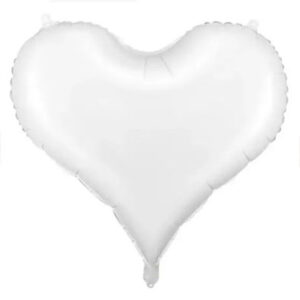 Серце пастель Біле 61х53см PD