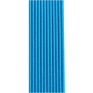 Трубочки фольг блакитні голографія 12шт