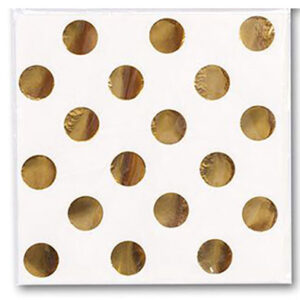 Серветки паперові фольговані 33см 6шт