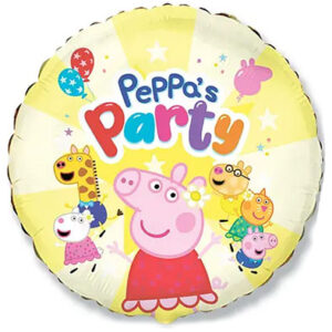Круг Свинка Пеппа на жовтому Peppa's Party Fl