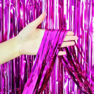 Штора фольгована фуксія металік 1*2м