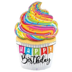 Кекс з посипкою Happy Birthday G