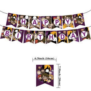 Паперова гірлянда ГАРРІ ПОТТЕР Happy Birthday 16х19см