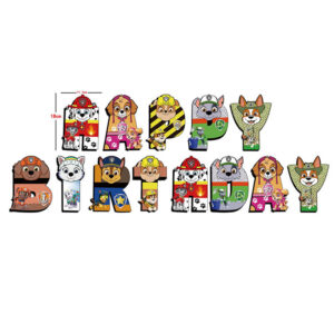 Паперова гірлянда ЩЕНЯЧИЙ ПАТРУЛЬ  Happy Birthday 13,5х19см