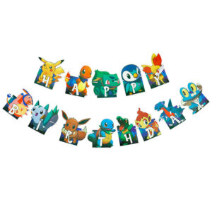 Паперова гірлянда ПІКАЧУ Happy Birthday 10,5х16см