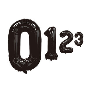 Цифри чорні 60см К