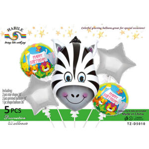 Набір кульок зебра 5шт