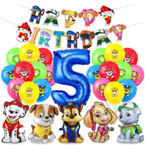Набір кульок композиції Щенячий патруль з цифрою 5