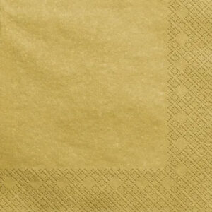 Серветки святкові золоті 20шт