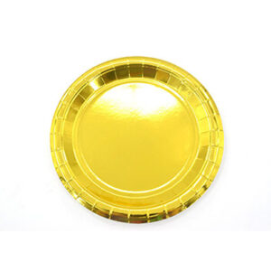 Тарілки одноразові паперові золоті 10шт