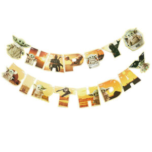 Паперова гірлянда ЗОРЯНІ ВІЙНИ Happy Birthday 16х17см