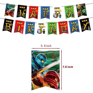 Паперова гірлянда Ніньдзяго Happy Birthday 14,5х19см