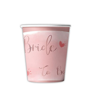 Стаканчики пап Bride to be рожеві 10шт