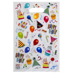 Подарункові поліетиленові пакети Свято білі 10шт