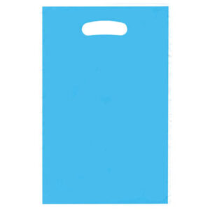Подарункові поліетиленові пакети блакитні 10шт