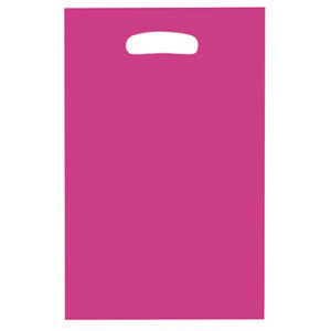 Подарункові поліетиленові пакети малинові 10шт