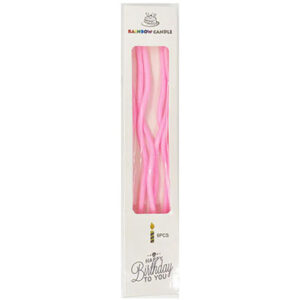 Свічки коктейльні рожеві 6шт