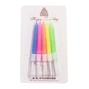 Свічки спіраль різнокольорові