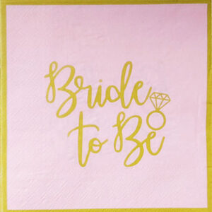 Серветки Bride to be 10шт