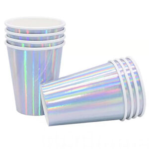 Стаканчики одноразові срібло градієнт 10шт