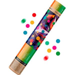 Хлопавка фольга різнокольорові кола 30 см