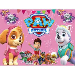 Фото фон Happy Birthday Щенячий патруль Скай Еверест і команда 1,5х1м