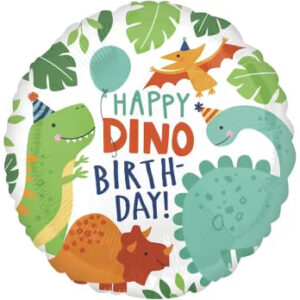 Круг Happy Dino Birth-Day Вечірка динозаврів  США An
