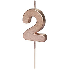 Свічка рожево золота 4,5см PD - "2"